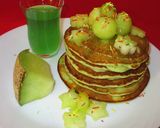 عکس مرحله 2 از دستور پنکیک طالبی 🥞 🍈
