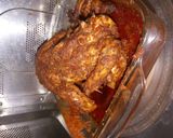A picture of step 7 of Murgh musallam in microwave.