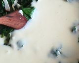 Foto del paso 5 de la receta Espaguetis con espinacas y bacon