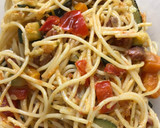 Foto del paso 5 de la receta: Espaguetis con verduras y jamón