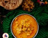 A picture of step 10 of Rajasthani Gatte ki sabzi (no onion no garlic).