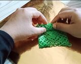 Gambar langkah 6 resipi Roti Jala Pandan & Sos Pandan.