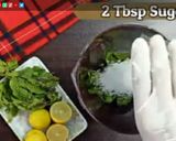 A picture of step 1 of Lemon mint drink.