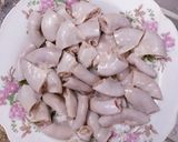 Hình bước làm 5 của món Phèo non xào cải chua