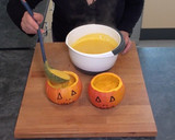 Foto del paso 8 de la receta: Crema de calabaza y manzana (Halloween)