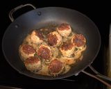 A picture of step 3 of Spaghetti and Meatballs.