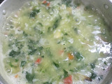 Arroz con espinaca