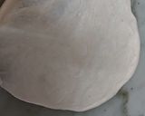 A picture of step 2 of Maida /flour poory / halwai poory.