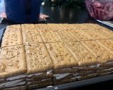 A picture of step 3 of Coffee and Cookie Icebox Cake.