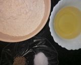 A picture of step 1 of Rajasthani khooba roti.
