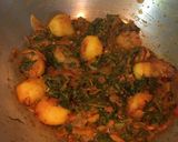 A picture of step 9 of Palak Aloo.