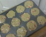 A picture of step 4 of Mini Strawberry Chocolate Chip Muffins.