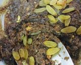 A picture of step 6 of Chikoo Halwa.