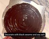 A picture of step 11 of Miso black sesame baked chocolate tart.