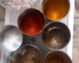 A picture of step 1 of Arbi masala.