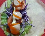 Hình bước làm 4 của món Bánh crepe phiên bảng mặn đơn giản