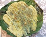 Hình bước làm 3 của món Trứng gà ngải cứu nướng lá chuối