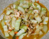 Foto langkah ke 4 dari resep 21. Tumis Labu Air Udang Pedas.