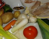 Foto del paso 1 de la receta: Merluza en salsa marinera i alioli al grill