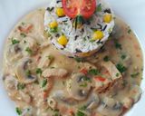 Pas rețetă Cotlet de porc în sos de smântână cu ciuperci 6 fotografie