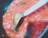 A picture of step 4 of Deep fried yogart cake with pizza red sauce🍝melt in mouth😋.