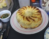Foto del paso 12 de la receta Rosca de tortilla con patatas, jamón asado y queso