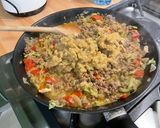 Une image de l'étape 17 de Aubergines farcies au bœuf, tomates et courgette.