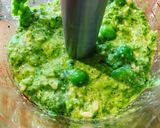 A picture of step 2 of Pea & Rocket Pesto.