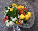 A picture of step 1 of Mango salad.