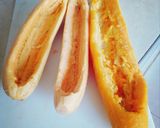 Foto del paso 1 de la receta: Canoas de Plátano Rellenas de Piña, Bocadillo, Queso y Tocineta