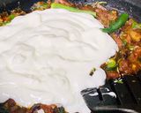 A picture of step 3 of Mutton tahari in my style.