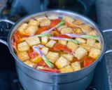 Hình bước làm 7 của món Bún Riêu Nấu Nấm Đông Trùng Hạ Thảo