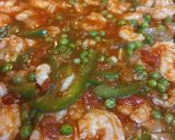 A picture of step 3 of Easy Prawn and Rice Skillet.