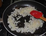 A picture of step 2 of Venison sausages risotto.