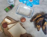 Foto langkah ke 1 dari resep Puding Pisang Roti Tawar Kukus.