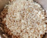 A picture of step 2 of Veg Schezwan Fried Matta Red Rice.
