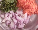 A picture of step 1 of Rava Set Dosa.