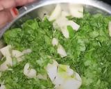 A picture of step 2 of Aloo methi.