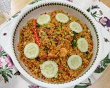 Gambar langkah 5 resipi 👩‍🍳Nasi Goreng Tom Yam Seafood.