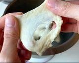 A picture of step 4 of Japanese soft and fluffy condensed milk bread.