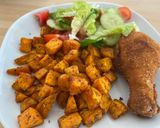 Sült édesburgonya recept fázis 2 fotója