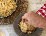 Foto del paso 8 de la receta: Pasta con salsa carbonara tradicional