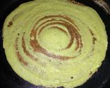 A picture of step 4 of Moong dal dosa.