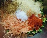 A picture of step 1 of Methi ghavan.