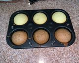 A picture of step 6 of Vanilla and chocolate cupcakes/ muffins.