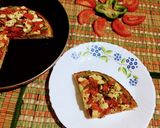 A picture of step 10 of Pan Poha Pizza.