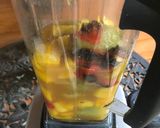 A picture of step 4 of Kiwi Mango hot sauce.