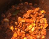Babpörkölt bográcsban recept fázis 2 fotója