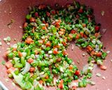 A picture of step 1 of Veg Munchow Soup.