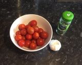 A picture of step 1 of Sea Bass with cherry tomatoes al cartoccio.